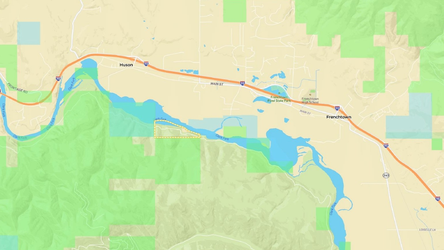 Nhn Clark Fork Bluff Frenchtown Unimprovedland Wat